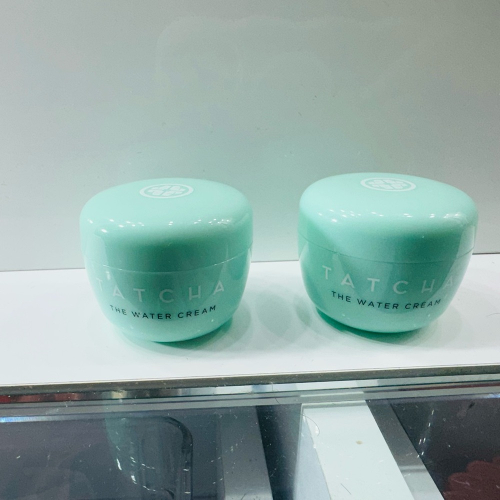 Tatcha Mint Green Water Cream Set 2 NEW